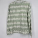 Three Dots  Green Tie Dye Pullover Sweatshirt French Terry Drop Shoulder Size L Photo 5