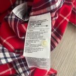 Levi's LEVI’S women’s classic fit red flannel gingham plaid shirt small Photo 4
