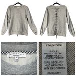 Current Air  Anthro Medium Crewneck Tie Back Feminine Boho Y2K Hippie Peasant Photo 1