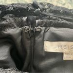 Reiss  Aloe Black Lace Panel Sweetheart Neckline Silk Dress 4 Photo 9