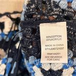 Sincerely Jules Blue Crochet Crop Top Size Medium‎ Photo 5