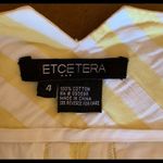 Etcetera  Poplin Striped Kick Flair Capri. Size 4 Photo 2