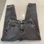 ZARA The ‘90S Mom Fit Jeans in Gray Marl Size 4 Photo 4