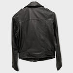 ALLSAINTS Balfern Leather Biker Jacket (US/4) Black Photo 3
