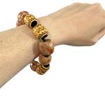 Boho Wooden Beads Brown Natural Materials Cotton String Slip On Photo 0