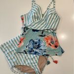 Cacique SWIM by Floral Tankini 2 Piece Swim Set Size 22 Photo 9