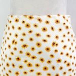 We Wore What New Daisy Print Mini Slip Skirt Ivory Multi Size XS Photo 7