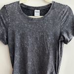 PINK - Victoria's Secret PINK by Victoria's Secret Black Acid Wash Ruched Mini Dress, Size Small Photo 6