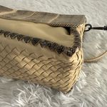 Bottega Veneta Bottega Veneta Fold Over Woven Leather With Python Shoulder Bag Handbag Photo 5