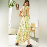 Urban Outfitters Size Large Siren Strappy Back Maxi Dress Butter Yellow Beachy Photo 1