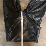 Jane and Bleecker Women’s Black Faux Leather Legging High Waistband Medium Photo 8