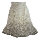 Vtg Y2K SURREALIST Sz 4 Maxi Skirt Foldover Waist Ruched Flared Cottage Boho Photo 0