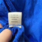 NEW Ronny Kobo Bernice Satin Blue Long Sleeve Faux Wrap Midi Dress Large L NWT Photo 9