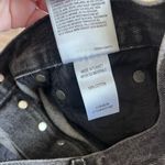 AGOLDE Micah Helix Black Denim Shorts Size 24 Photo 5