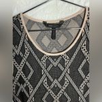 BCBGMAXAZRIA  Black and Cream Patterned Mini Dress Photo 1