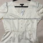 J.Crew New with tags Long-sleeve peplum top in satin-crepe Elegant Button-Up Photo 8