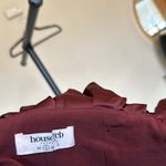 House Of CB  Selena Wine Red Brown Puff Sleeve Off Shoulder Corset dress‎ size S Photo 6