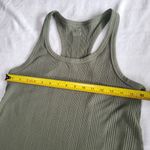 Aerie Women’s Racerback Tank Dress Olive Ribbed Knit Sleeveless size Small Photo 7