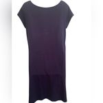 Eileen Fisher  Dress Navy Blue Pullover Size Medium Organic Cotton Basic Photo 1