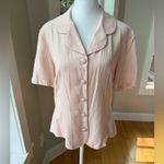 Vintage Sag Harbor Pink Short Sleeve Tie Back Blouse Jacket Blazer Size Medium Photo 9