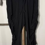 Athleta  Black Ruched Jogger Pants Women Size 12 Athletic Comfort Casual Wear Photo 0