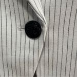 Elie Tahari Elie. by Tahari Pinstripe Blazer NWT size Small Ivory/Black Short Single Button Photo 1