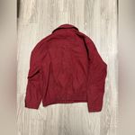 Free People red bomber zipper/ buttoned jacket Photo 4