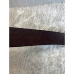 Coldwater Creek  Brown Leather Wide Belt Red Beads Sz Small Photo 5