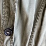 Love Culture  Military Utility Jacket with Hood Zipped in the Collar Green Small Photo 7