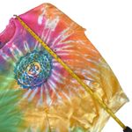 Om yoga mandala tie dye sweatshirt with cut out neck Pink Size undefined Photo 2