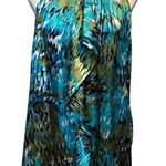 New Directions women’s Teal‎ and Black Patterned sleeveless blouse size XL Blue Photo 0