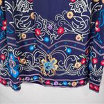 Maeve  Anthropologie Blue Floral Embroidered Mini Shift Dress Womens 2 Sleeveless Photo 1