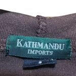 Kathmandu Imports Owl Patchwork Hoodie Size Small Brown Photo 4