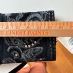 EthyL Denim Embellished Jeans Jacket Women's XL Dark Wash Rhinestone Embroidery Black Photo 7