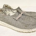 Hey Dude  Wendy Linen Size 7 Loafers Gray Woven Slip On Flats Shoes Photo 2