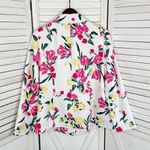 INC International Concepts Floral Print Blazer Jacket White Pink 1X Plus Size Photo 10