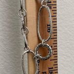 Brighton Retired Silver-plated Pebbled Hammered Geometric Links 35” Necklace 91g Photo 8