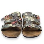 Vionic Park Radia Snakeprint Triple Strap Orthotic Sandals in Mint Snake Size 8 Photo 8