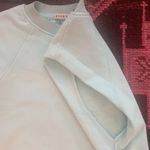 Alice + Olivia NWT  Braxton Cropped Sleeveless Sweatshirt Boxy Fit Tiffany Blue L Photo 6