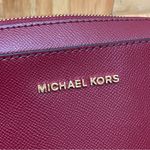 Michael Kors Jet Set Dark Berry Leather Zip Chain Crossbody Bag Photo 11