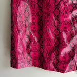 Dolls Kill Horoscopez Hot Pink Snakeskin Mini Skirt Full Zip Punk Rock Edgy XXL Photo 5