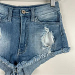 🌸 Kancan Cute and Flirty, Jean Cut off Shorts, size XS‎ Blue Photo 1