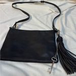 EXPRESS  key & tassle black crossbody purse Photo 0