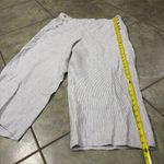 J Jill Womens Grey White Striped Love Linen Pant Sz XL Lagenlook Coastal Boho Photo 6