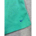 Nike Womens M Shorts Green Blue Swoosh Fleece Athletic Pull On Comfort Casual Photo 1