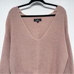 Lulus Feel It Still Taupe Knit Sweater Top Oversized Slouchy Large V Photo 2