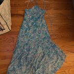 French Connection  blue maxi halter dress Photo 1