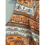 Rachel Zoe NWT  Woven Boho Top Shirt‎ Wrap Blouse Sleeveless Satin Size S Bandana Photo 2