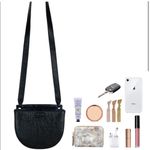 Kelly Wynne  No Curfew Crossbody In rule breaker black textured leather Photo 3