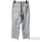 ZARA  Size 6 high waisted distressed denim mom jeans Photo 1